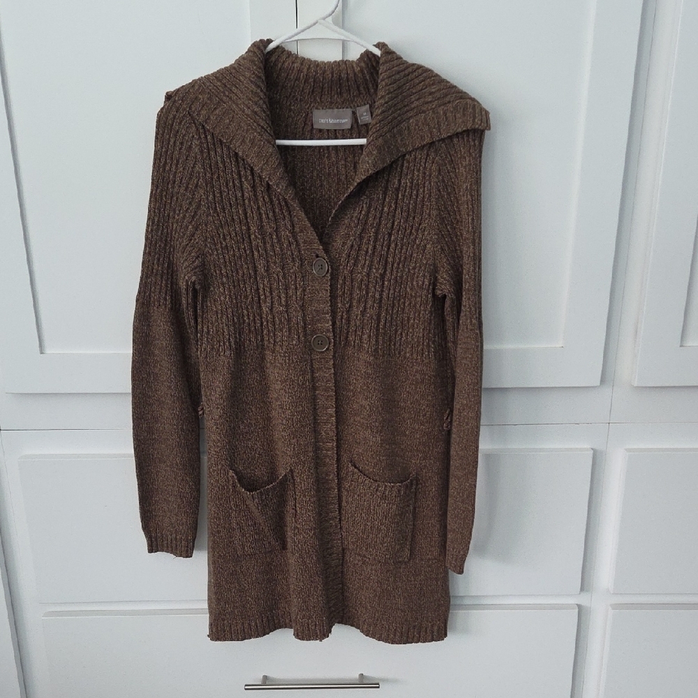 Croft & Barrow Chocolate Brown Cardigan